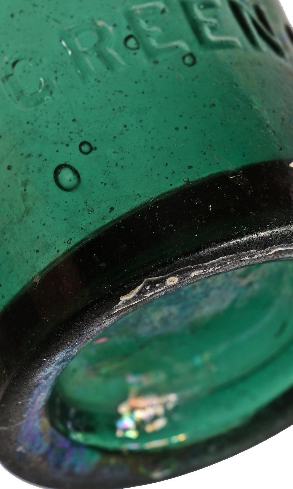 original privy dug emerald green c. 1850's american iron pontiled porter style william m. rex soda or ale bottle with applied tapered lip with single ring