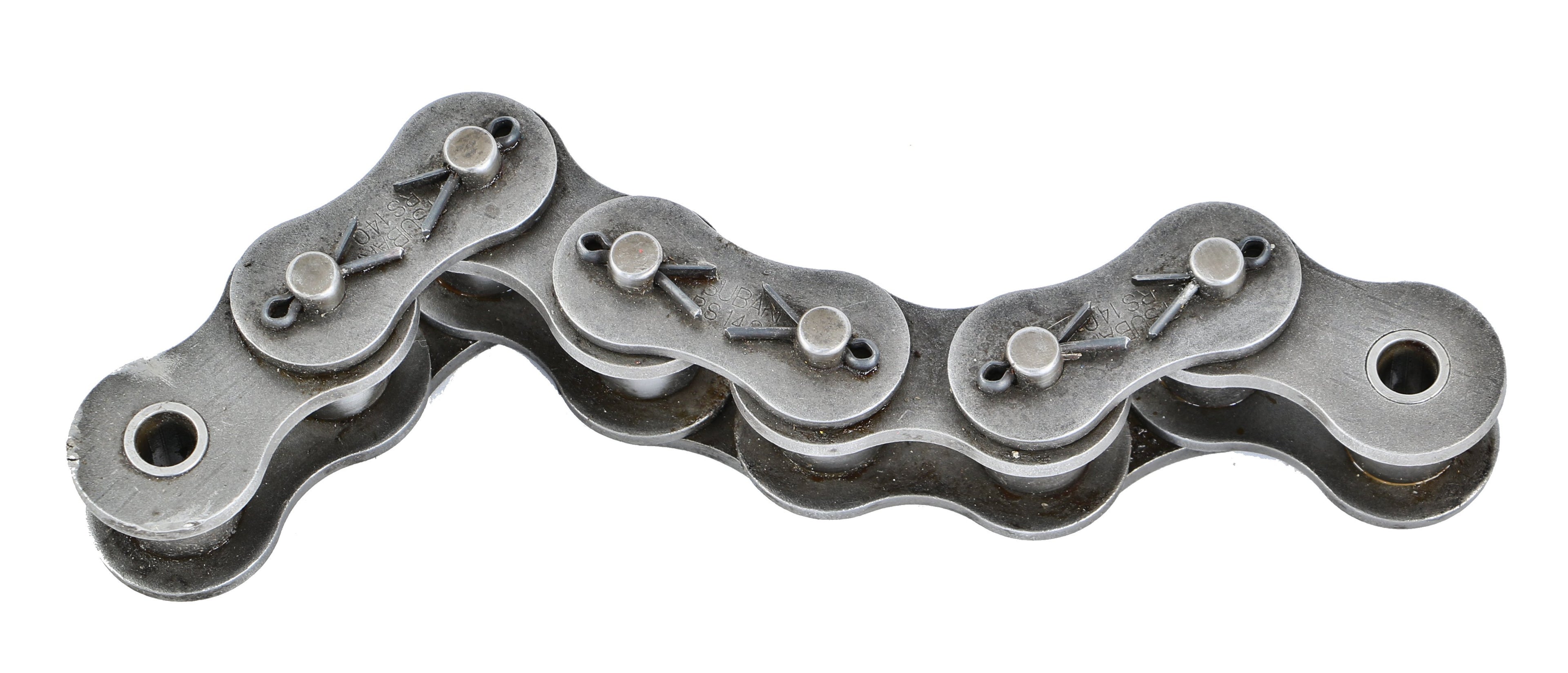 large assortment of vintage american industrial refinished solid steel a. finkl & sons foundry salvaged roller chain for repurpose