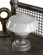 single completely intact and fully functional early 20th century a. finkl & sons chicago foundry administration office building "school house" style pendant light