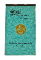 seldom found all original early 20th century american industrial model "no. 621" pressed and formed oxidized copper steel double-spider machine shop revolving stool