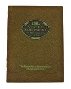 seldom found all original early 20th century american industrial model "no. 621" pressed and formed oxidized copper steel double-spider machine shop revolving stool