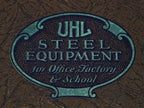 highly sought after c. 1929 profusely illustrated "uhl art steel" product or industrial furniture catalog with distinctive textured softbound cover