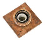 original c. 1912-15 original antique american industrial new york city subway flush mount single light pendant station incandescent fixture with distinct knurled ring