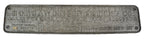 rare early 20th century antique american single-sided refinished industrial oversized cast iron 20,000 lbs a. finkl & sons "no. 2013" overhead crane plaque