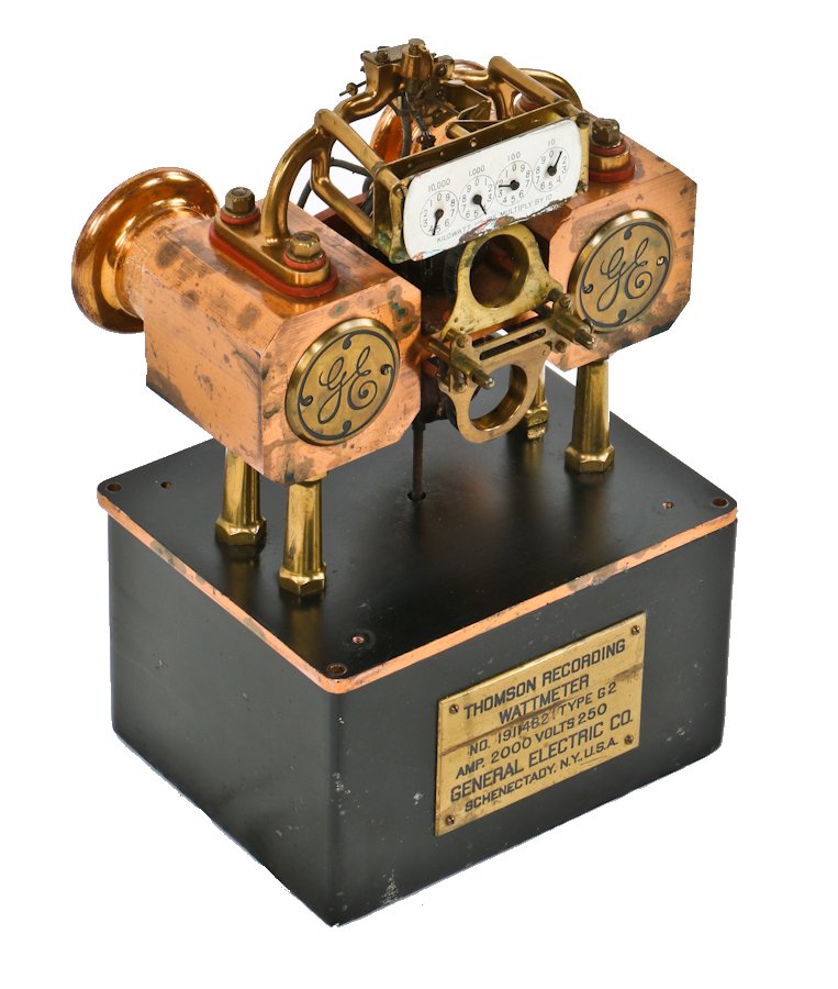 late 19th or early 20th century antique american industrial commwealth-edison chicago electric substation "g2" thomson watthour recording meter