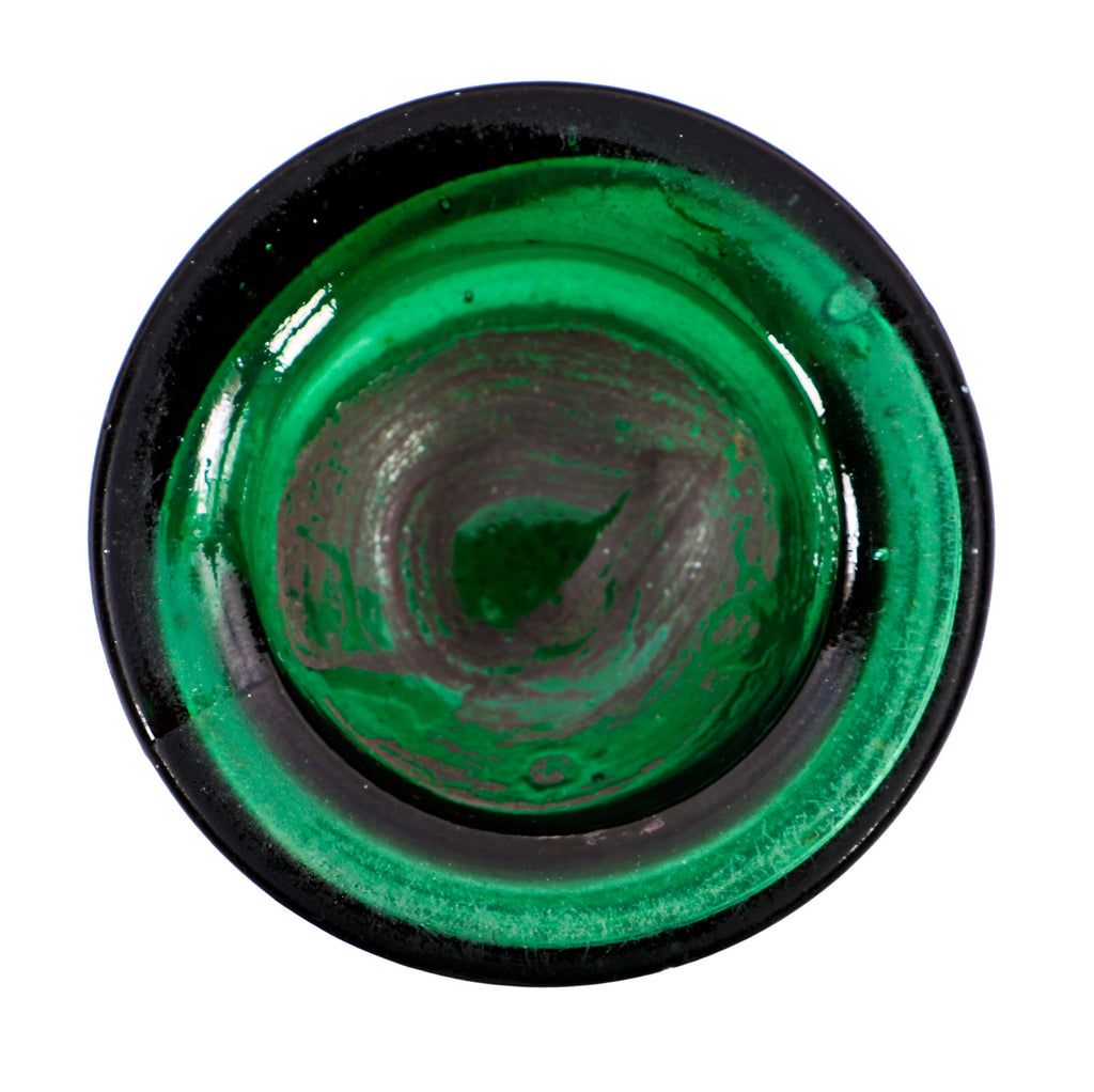 original and intact c. 1860's teal blue green glass robinson, wilson & legalee porter style boston privy dug pontiled bottle with crude single ring applied lip with slop-over