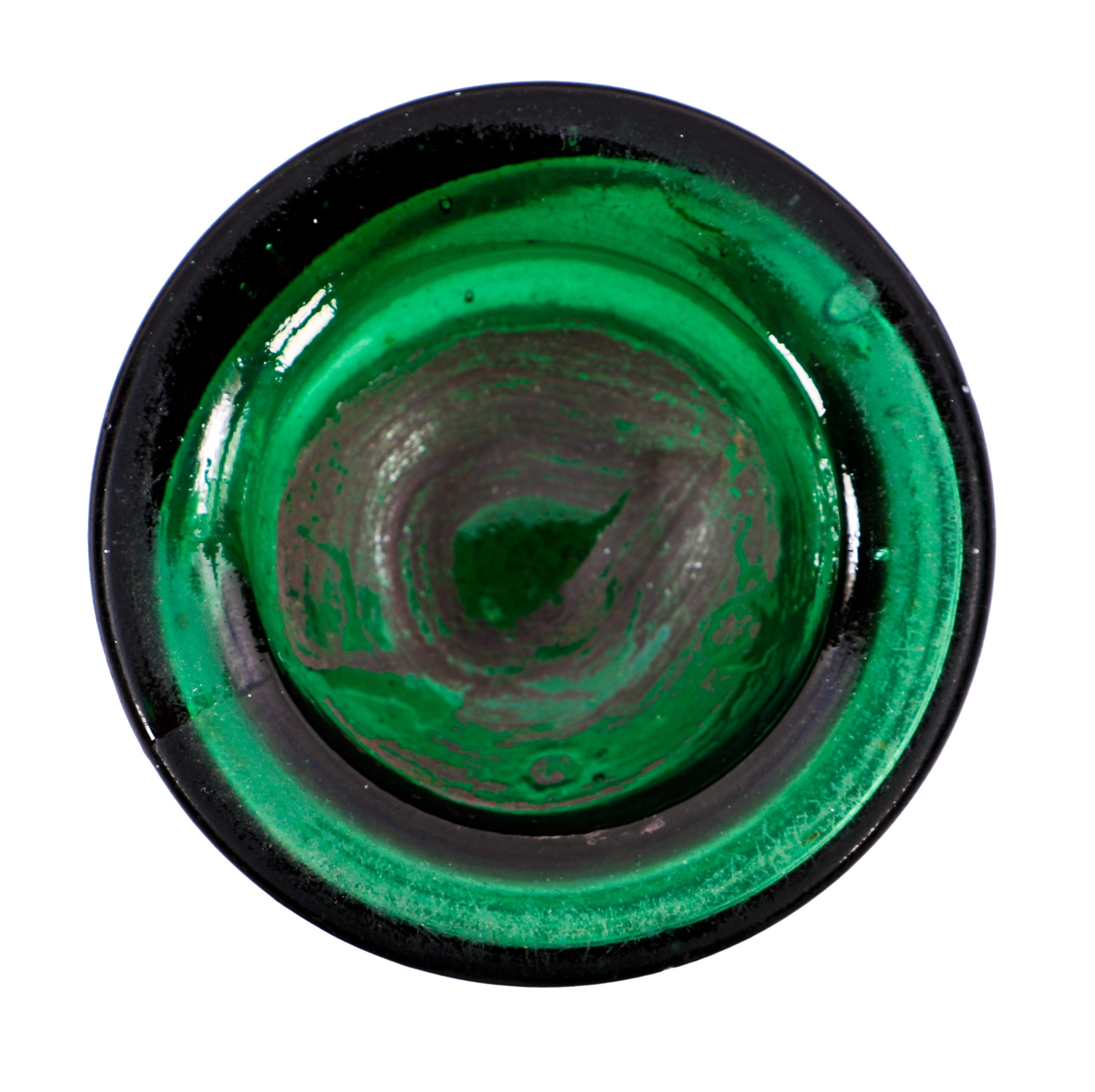 original and intact c. 1860's teal blue green glass robinson, wilson & legalee porter style boston privy dug pontiled bottle with crude single ring applied lip with slop-over
