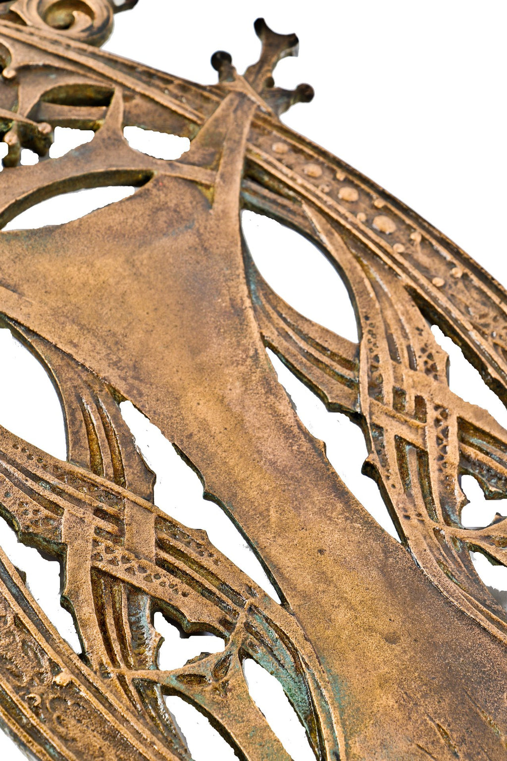 highly sought after and historically important interior 19th century american copper-plated cast iron louis h. sullivan-designed guaranty building staircase baluster