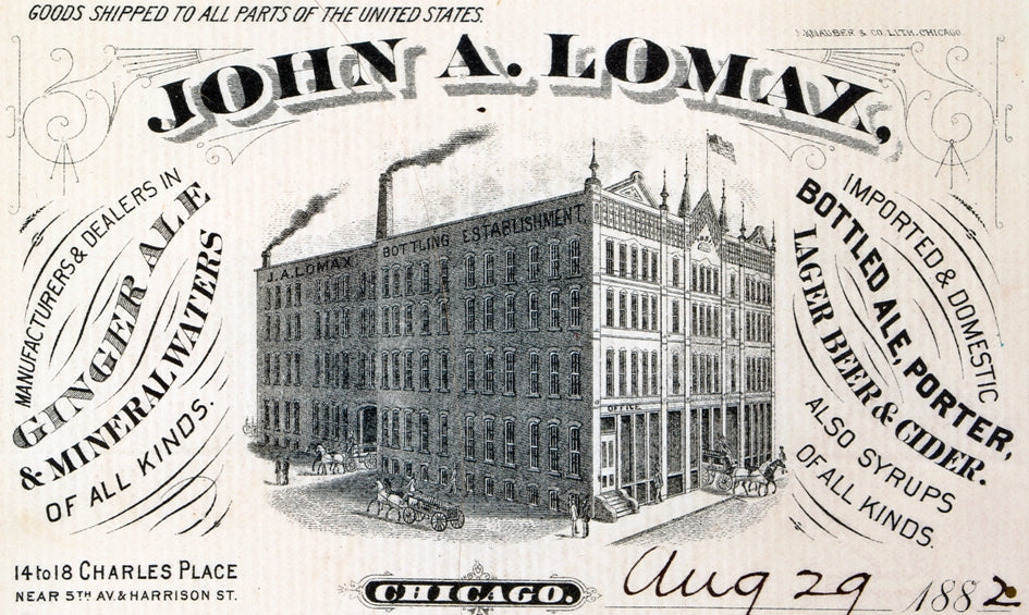 single original and documented 19th century stamped brick architectural artifact salvaged from the charles place lomax bottling works building site