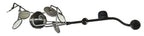 all original c. 1930's american antique medical depression era hospital operating room "operay" multibeam surgical light with centrally located orb