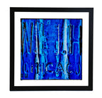 original limited edition large-sized matted digital photographic print entitled "w.h.h." with black enameled professional custom-built wood frame and clear plate glass