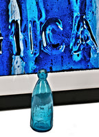 limited edition large-sized matted digital photographic print entitled "w.h.h." with black enameled professional custom-built wood frame and clear plate glass