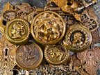 original finely detailed 19th century american victorian era "plumed helmet" figural knight doorknob with matching oversized escutcheon containing swinging keyhole cover