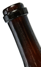 all original and hard to find antique late nineteenth century deep amber glass quart size bottle manufactured for chicago bottling giant john a. lomax