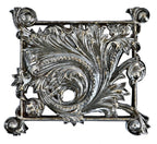 museum quality late 19th century hugh garden-designed ornamental cast iron montgomery ward & company headquarters lobby radiator grille panel