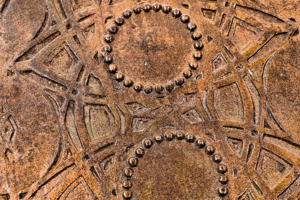 very clean and remarkably intact 19th century museum quality copper-plated ornamental cast iron louis h. sullivan-designed chicago stock exchange staircase stringer section
