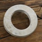 intact and all original vintage american industrial cast aluminum michael reese hospital exterior single-sided building facade letter sign with raised edges