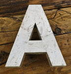 heavy duty cast aluminum exterior vintage american industrial michael reese hospital campus building single-sided letter sign with raised edges