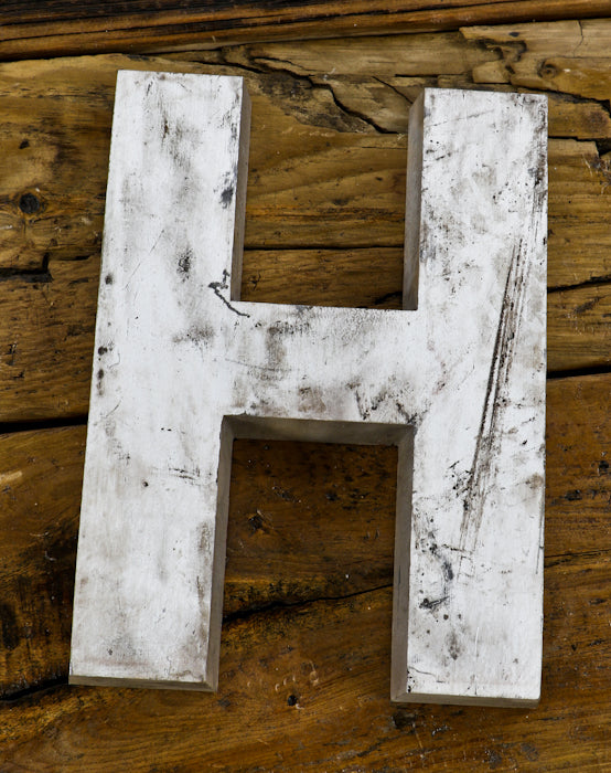 single michael reese hospital vintage american industrial exterior reinforced cast aluminum campus building flush mount letter sign with aged patina