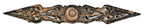 original late 1870's or early 1880's antique american victorian era intricate exterior chicago commercial building fret-sawn wood sill or belt course ornament with centrally located rondel
