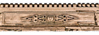 original and largely intact c. 1870's oversized antique american exterior chicago building sill course fret sawn wood panel with raised molding and dentil work