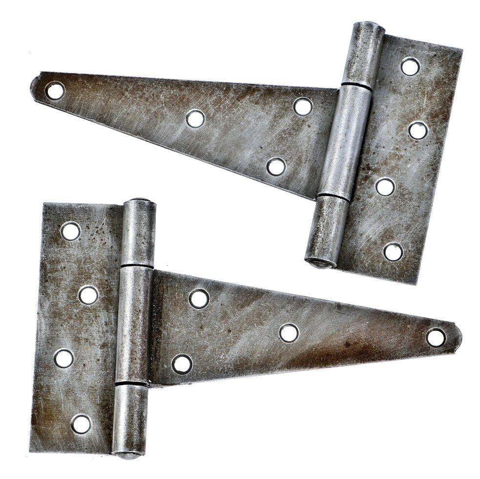 matching all original c. 1900 antique american industrial chicago bottling factory refinished wrought steel pivoting flush mount door strap hinges