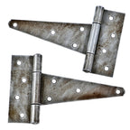matching all original c. 1900 antique american industrial chicago bottling factory refinished wrought steel pivoting flush mount door strap hinges