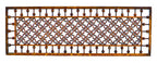 all original highly sought after 19th century interior residential varnished oak wood moses y. ransom-designed moorish style spiral molding fretwork panel