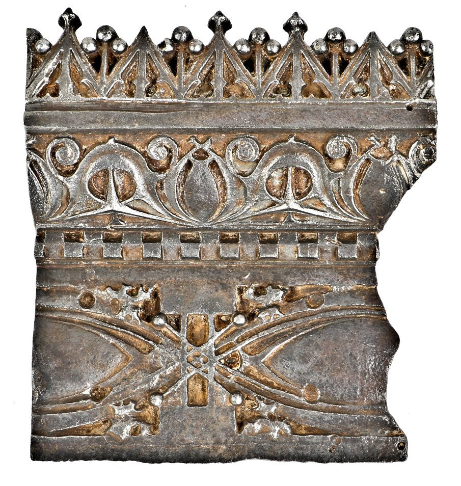 rare and historically important original ornamental cast iron louis sullivan-designed late 19th century gage building exterior facade stringcourse fragment