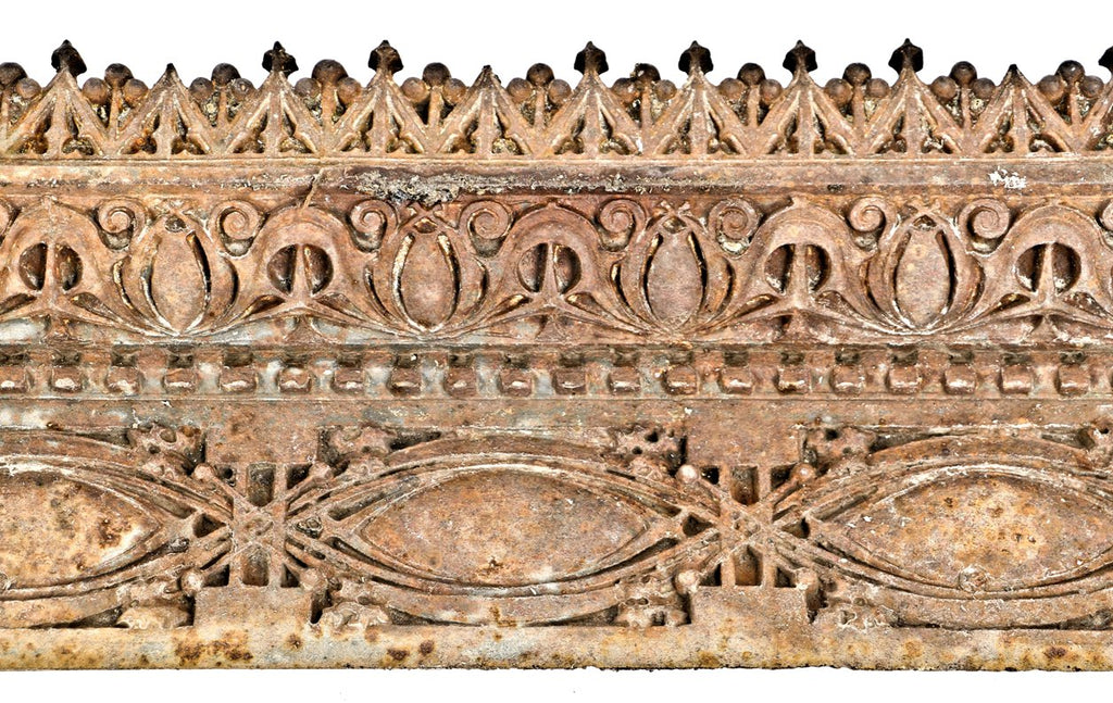 original historically important late 19th century ornamental cast iron exterior louis sullivan-designed gage building stringcourse or frieze panel