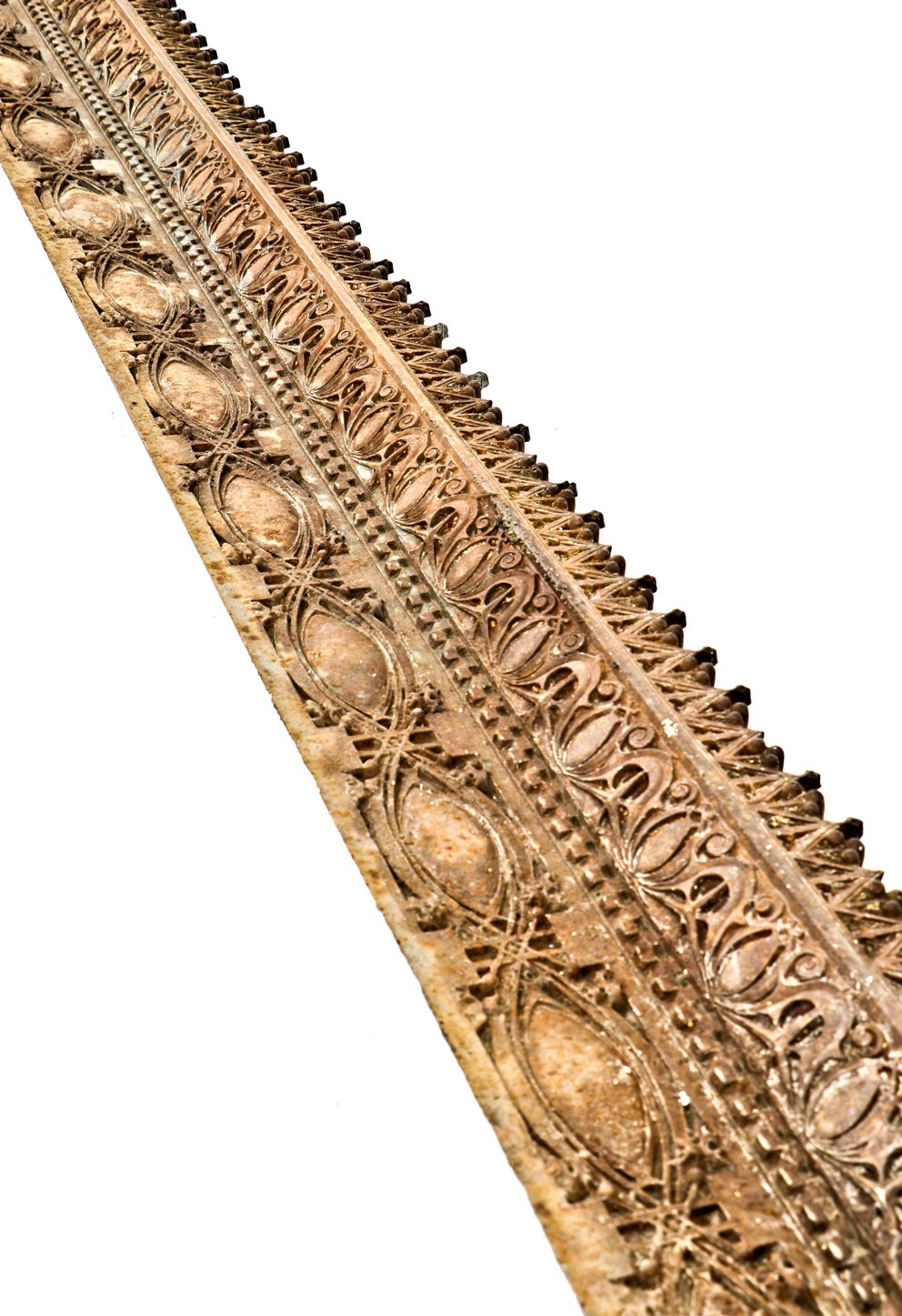 original historically important late 19th century ornamental cast iron exterior louis sullivan-designed gage building stringcourse or frieze panel