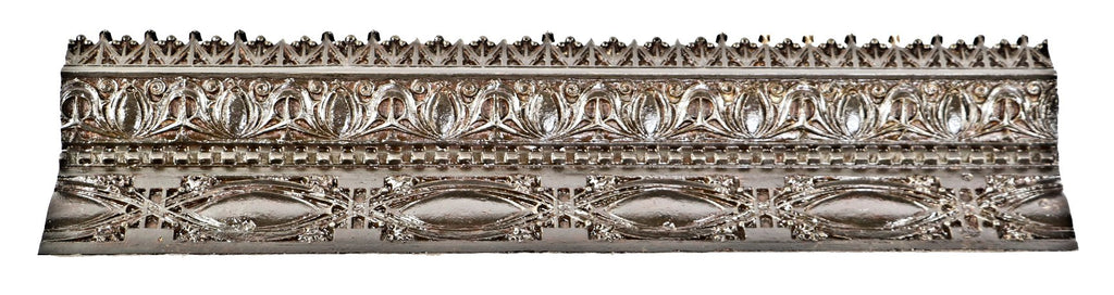 carefully cleaned and refinished historically important original ornamental cast iron louis h. sullivan-designed 19th century gage building exterior facade stringcourse section
