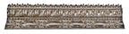 carefully cleaned and refinished historically important original ornamental cast iron louis h. sullivan-designed 19th century gage building exterior facade stringcourse section