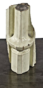 historically important original and documented late 19th century daniel burnham reliance skyscraper building curtain wall glazed terra cotta fragment with allover crazing