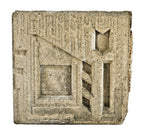 original c. 1924 hollywood hills samuel and harriet freeman house geometric textile block salvaged from the exterior facade during extensive renovations
