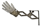 incredibly unique c. 1920's original antique american industrial retractable 'miller" automobile or truck manual hand signal with scissor arm and pulley