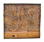 original late 19th century american chicago stock exchange building louis sullivan-designed ornamental cast iron staircase stringer panel with largely intact copper-plated finish