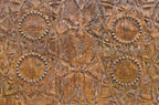 original late 19th century american chicago stock exchange building louis sullivan-designed ornamental cast iron staircase stringer panel with largely intact copper-plated finish