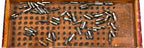 hard to find and all original early 20th century antique american medical "new century" shanked-end solid steel machined human tooth forms