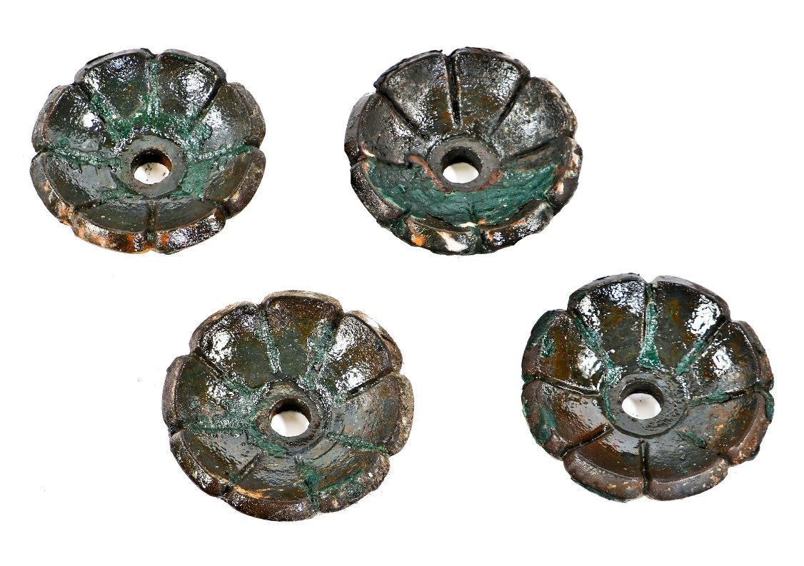 original 19th century unrestored antique american ornamental cast iron exterior i-beam girder commercial building rosettes