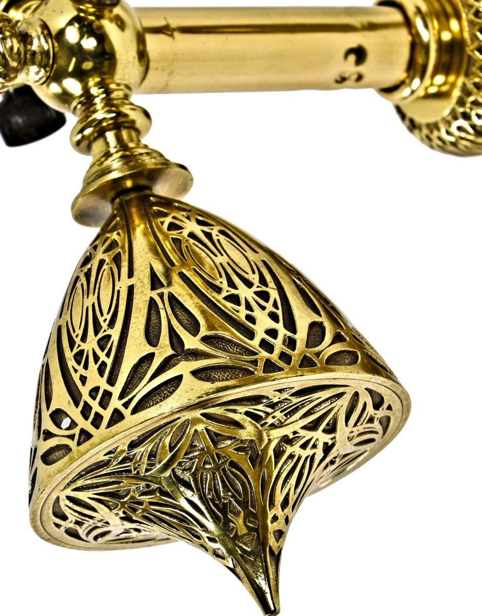 single original museum-quality louis h. sullivan-designed cast bronze chicago stock exchange building wall sconce