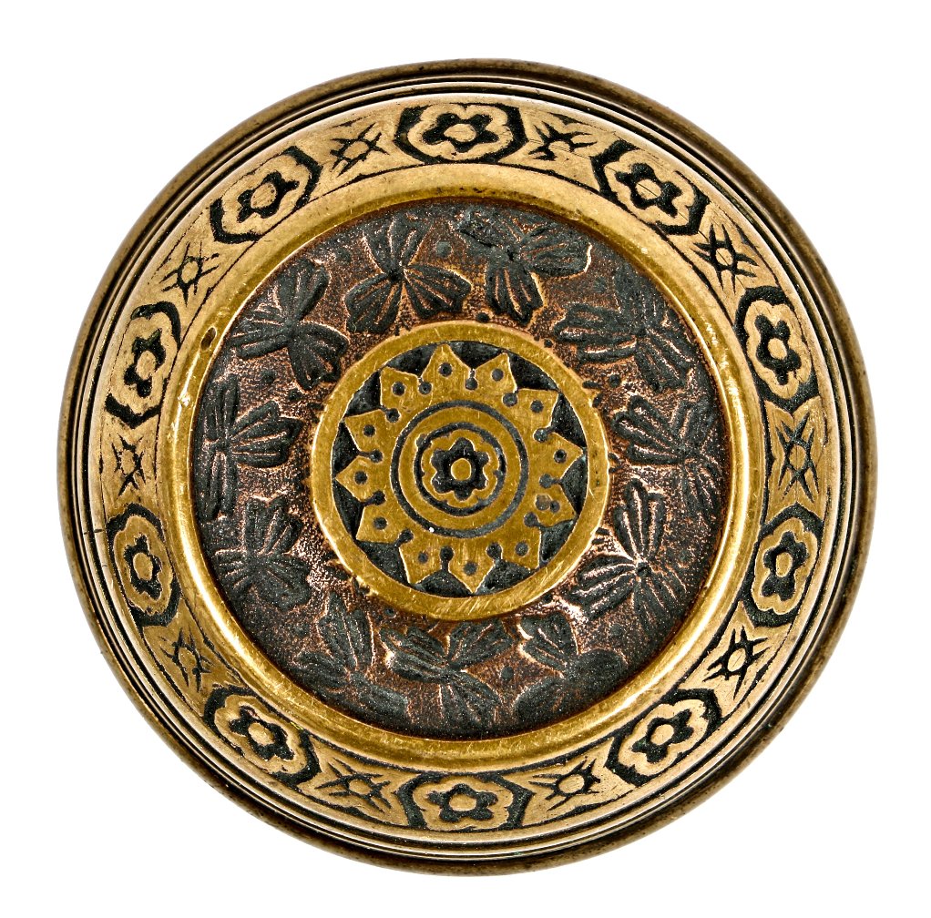 19th century original oversized antique american eastlake style bulbous ornamental cast brass "ivy" pattern entrance door handle with nicely aged surface patina