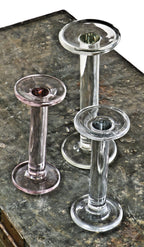 all original weighted antique american depression era heavy duty freestanding solid glass department store or show window hat display stand