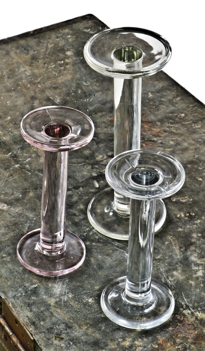 all original weighted antique american depression era heavy duty freestanding solid glass department store or show window hat display stand