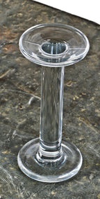 all original weighted antique american depression era heavy duty freestanding solid glass department store or show window hat display stand