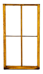 all original c. 1855 pre-fire chicago refinished white pine wood exterior residential two-over-two single-hung john kent russell house sash window with wood dowels