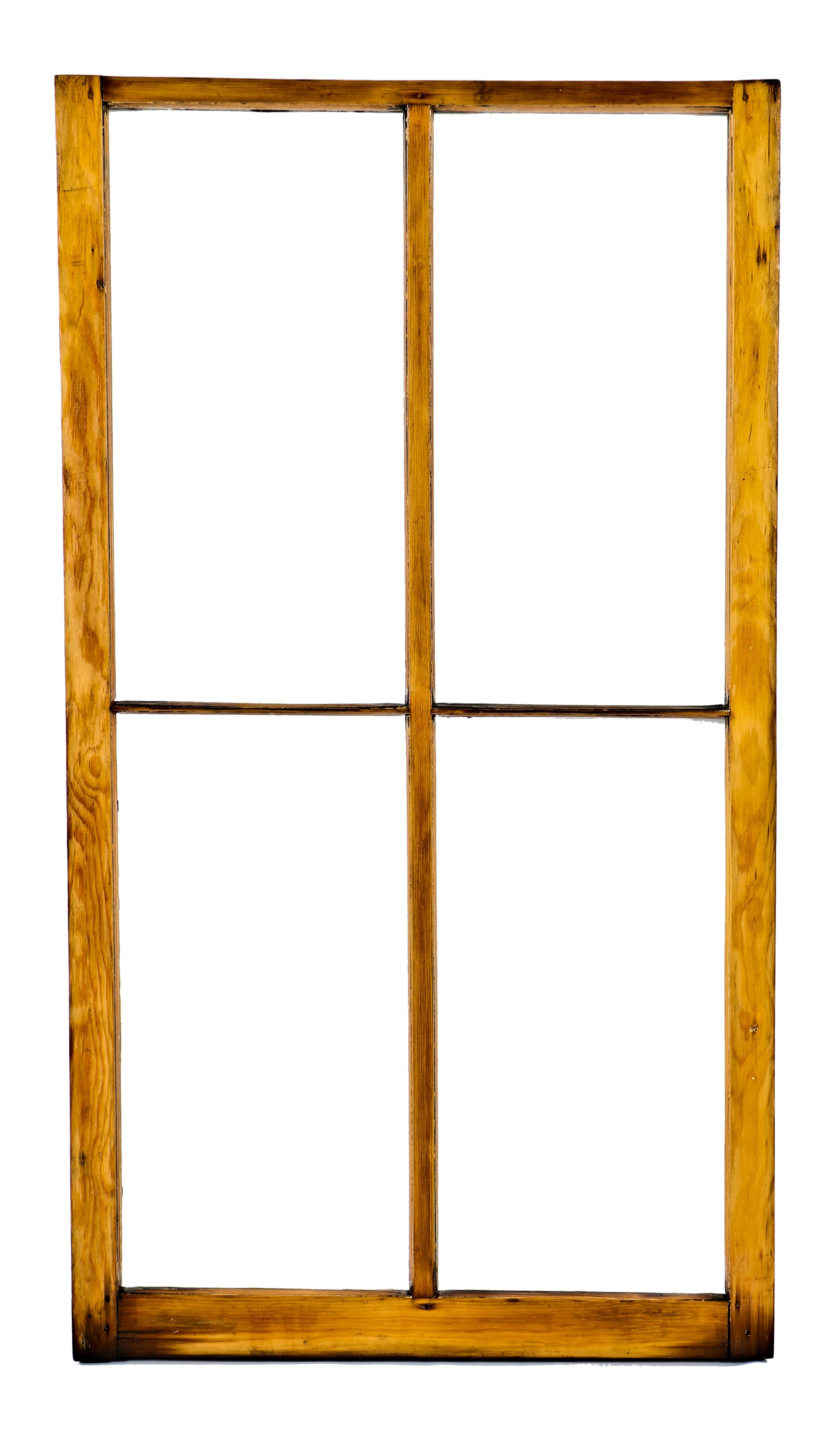 all original c. 1855 pre-fire chicago refinished white pine wood exterior residential two-over-two single-hung john kent russell house sash window with wood dowels