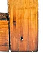 all original c. 1855 pre-fire chicago refinished white pine wood exterior residential two-over-two single-hung john kent russell house sash window with wood dowels