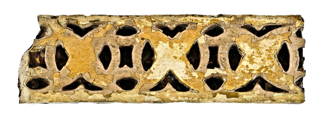 rare original antique late nineteenth century fragment of plaster friezework designed for the interior of adler & sullivan's non-extant garrick theater