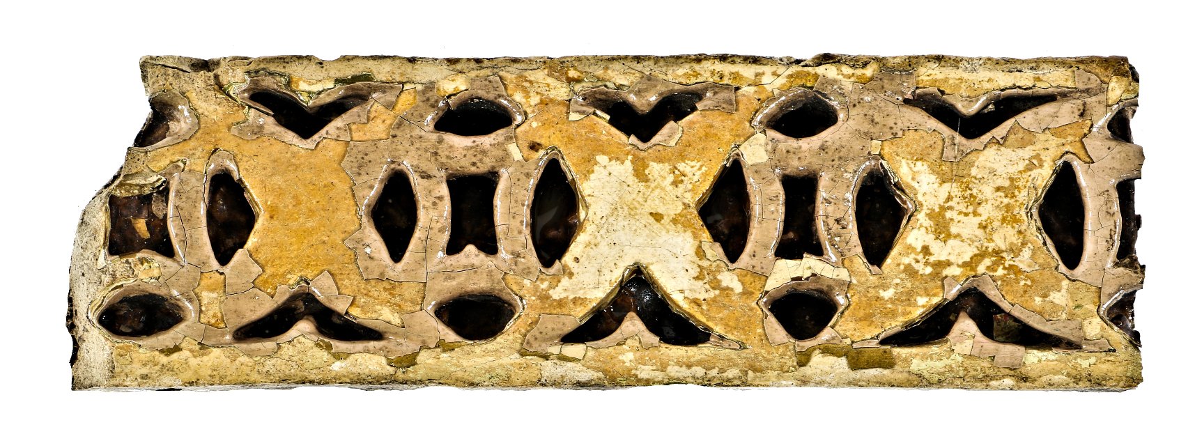 rare original antique late nineteenth century fragment of plaster friezework designed for the interior of adler & sullivan's non-extant garrick theater